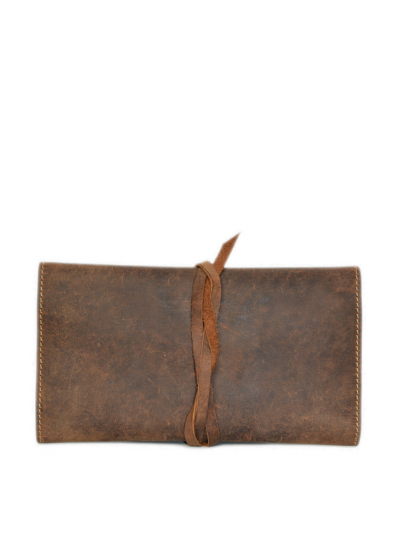 Vintage Stiftemappe brown Leder